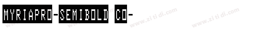 myriapro-semibold co字体转换
